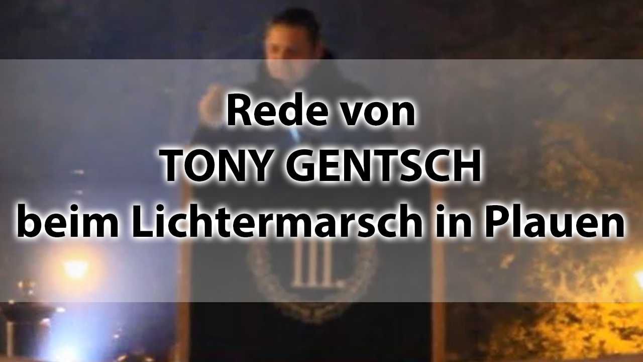 Tony Gentsch beim "Lichtermarsch" in Plauen