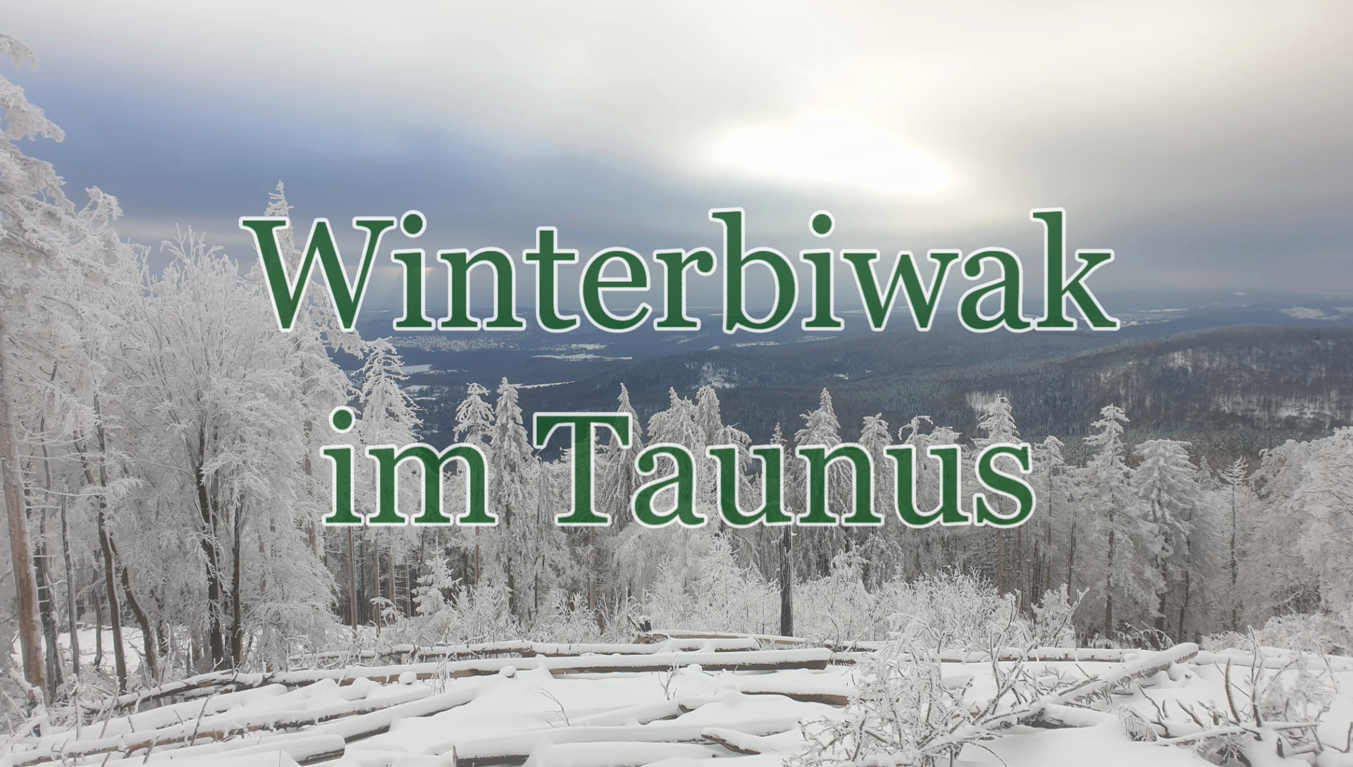Winterbiwak mit Iglu-Bau im Taunus