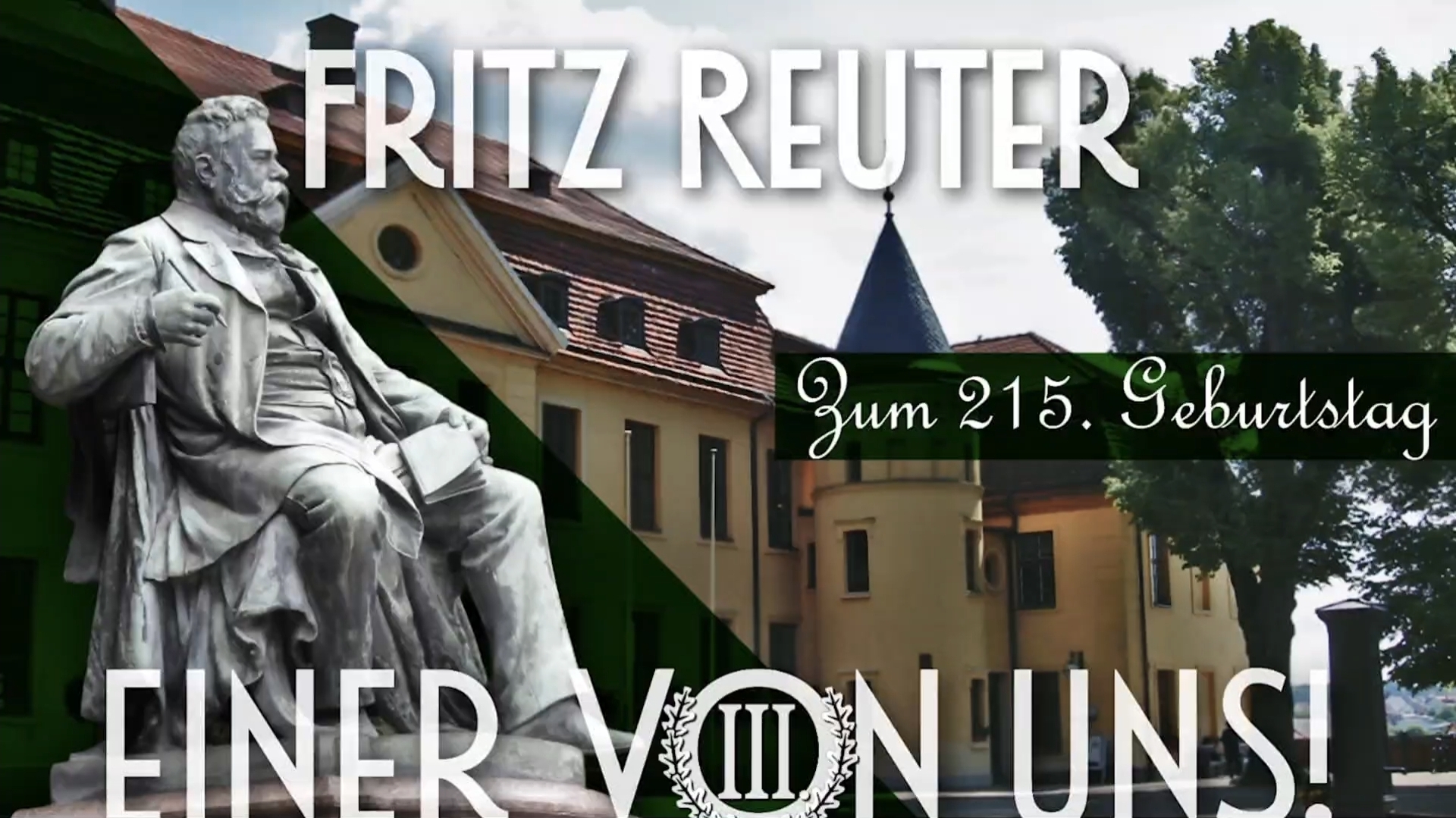 Wir stehen heute, an seinem Geburtstag, vor seinem Geburthaus